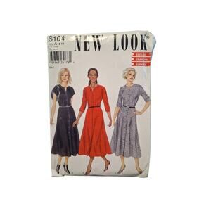 New Look 6104 Misses Dress Sleeve Variation Pattern 8-18 Uncut